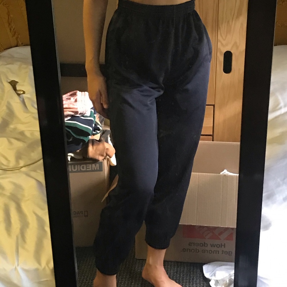 navy blue jogger pants